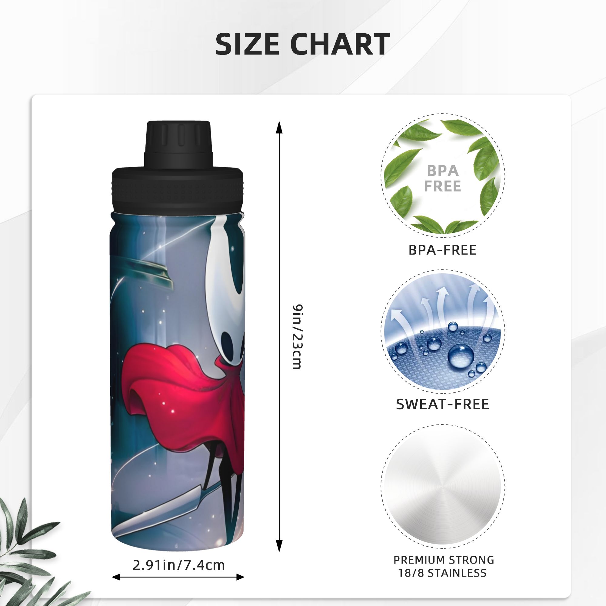 Hollow Knights Silksongs 18OZ  - Sports Water Bottle Insulated review and price