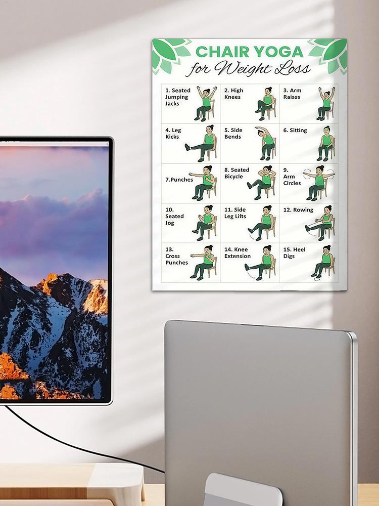 2 PCS Yoga Poster Home Exercis - Sports Equipment Poster review and price
