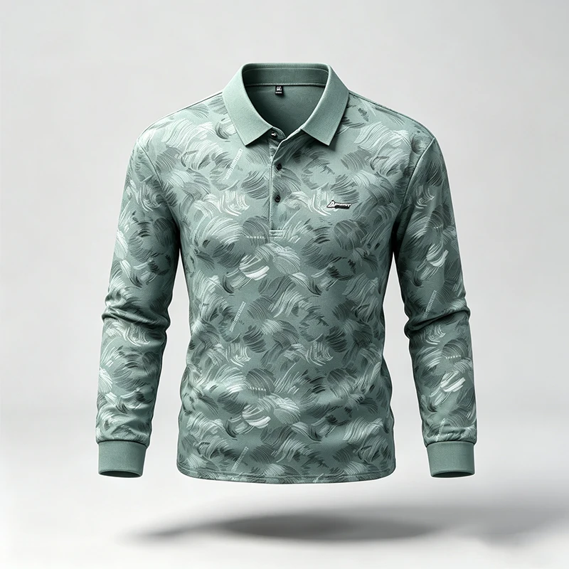 Spring Autumn Mens Lapel Polo  - Resistance Band review and price