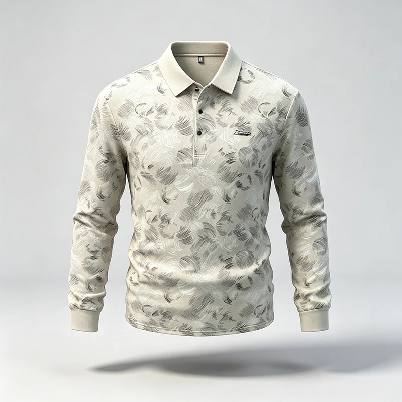 Spring Autumn Mens Lapel Polo  - Resistance Band review and price