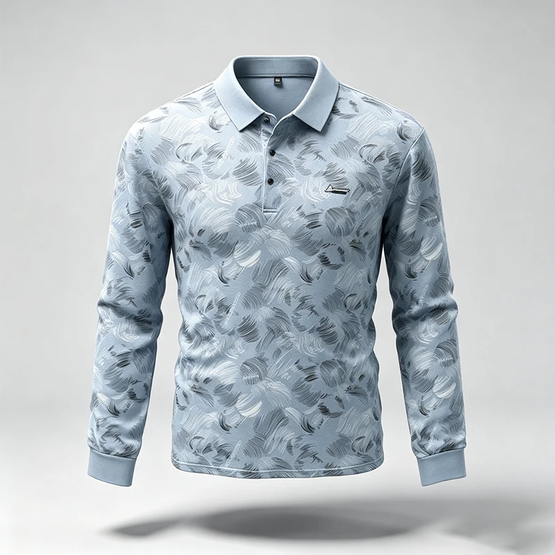 Spring Autumn Mens Lapel Polo  - Resistance Band review and price